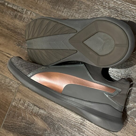 PUMA REBEL MID Women's RARE ROSE GOLD lightweight Slip-on Sneakers Sz 8.5 - Picture 5 of 6